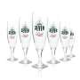 12x Jever Light Beer Glass 0,2l Tulip Rastal Goblet Glasses Brewery Beer Style Glass