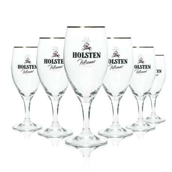 12x Holsten beer glass 0,3l goblet Pilsener Premium...
