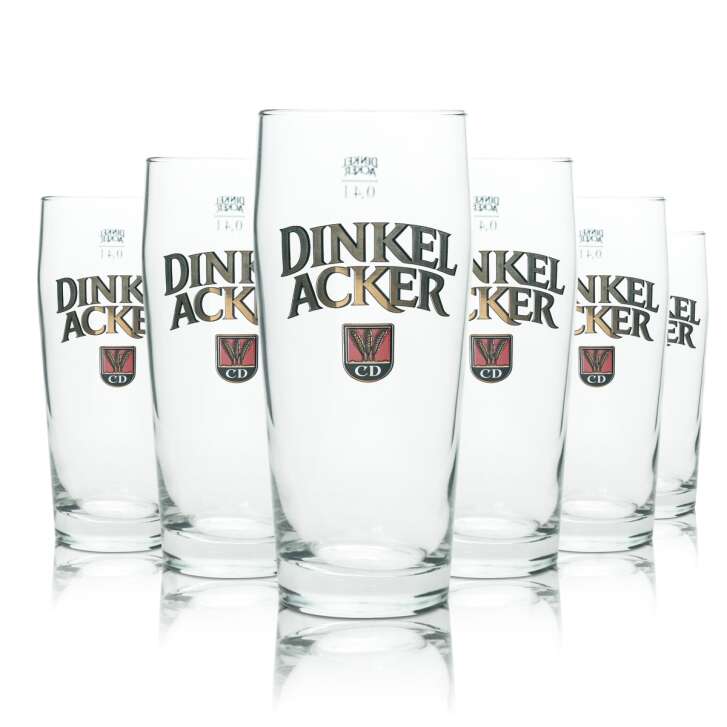 12x Dinkel Acker Beer Glass 0,4l Mug Sahm Willi Pils Glasses Export Stuttgart