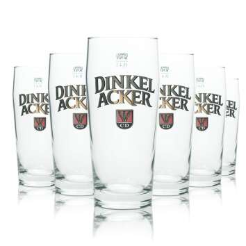 12x Dinkel Acker Beer Glass 0,4l Mug Sahm Willi Pils...