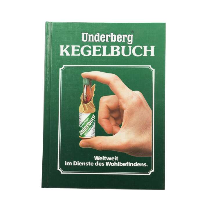 Underberg Kegelbuch green Original Herbal Liqueur Retro Fans Collector Edition Glass