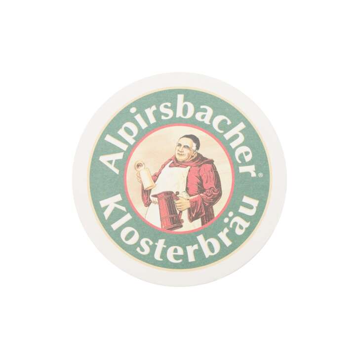 75x Alpirsbacher beer mat 10cm glass coaster Klosterbräu table protector