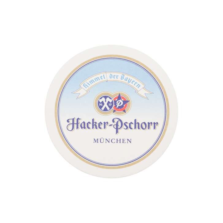100x Hacker Pschorr beer coasters 11cm glass coaster Bavarian heaven