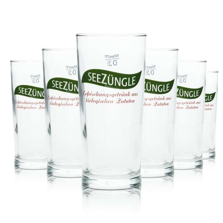 12x Seezüngle glass 0,2l mug Germania Sahm drinking glasses Gastro Hotel Collector