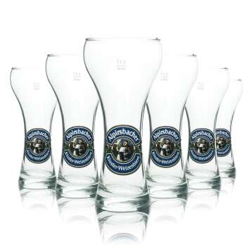6x Alpirsbacher beer glass 0.3l wheat beer glass...