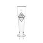 6x Alpirsbacher beer glass 0.25l goblet gold rim pilsner tulip glasses stemmed monastery