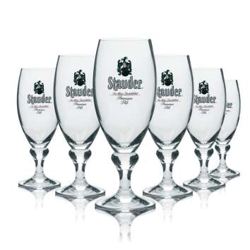 6x Stauder Beer Glass 0.25l Goblet Perla Premium Pils...