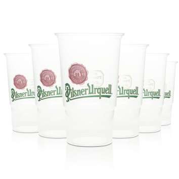 50x Pilsner Urquell beer disposable cups 0.5l festival...
