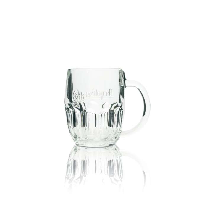 Pilsner Urquell beer glass 0,3l mug relief Sahm Seidel Henkel glasses Pils Export