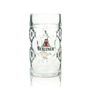 Berliner Pilsner beer glass 1l beer mug Isar handle...