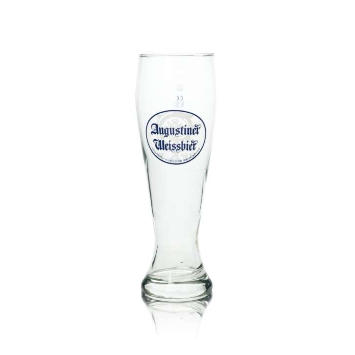 6x Augustiner Beer Glass 0.5l Wheat Beer Weissach Rastal Yeast Wheat Glasses Beer