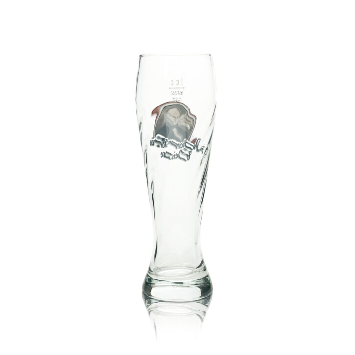 6x Hacker Pschorr Beer Glass 0.3l Wheat Beer Relief Yeast Wheat Glasses Brewery