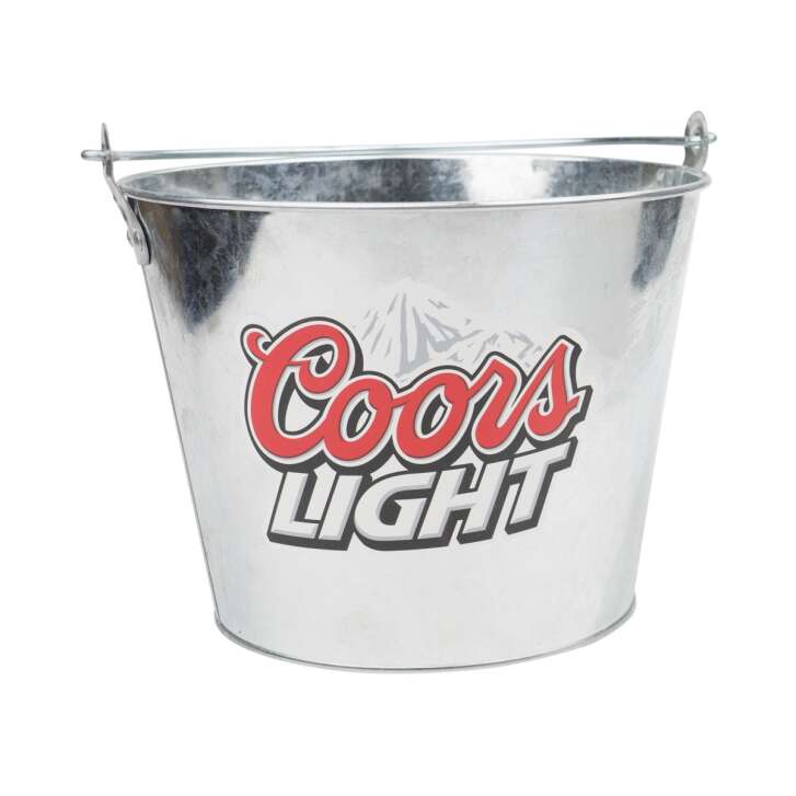Coors Light Beer Ice Bucket 5l Tin Bottle Cooler Ice Cube Box Handle Bar Beer