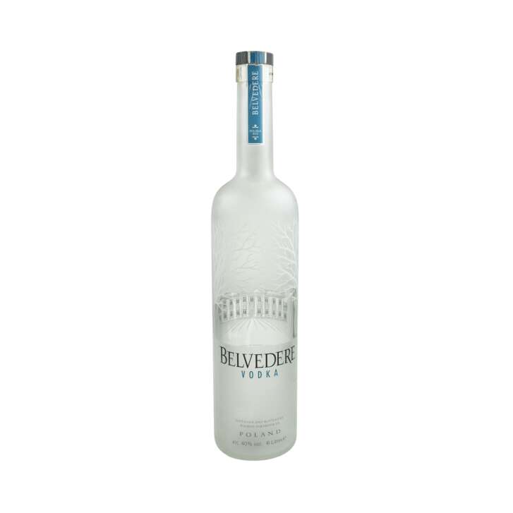 1x Belvedere Vodka empty bottle 6l with LED
