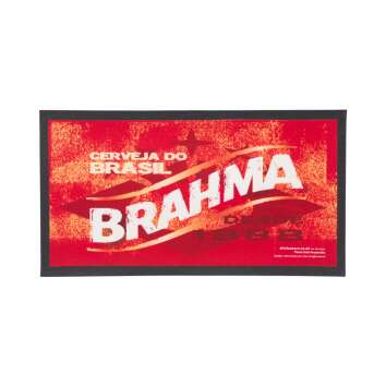 Brahma beer bar mat 44x24cm red Cerveja Do Brasil glass...