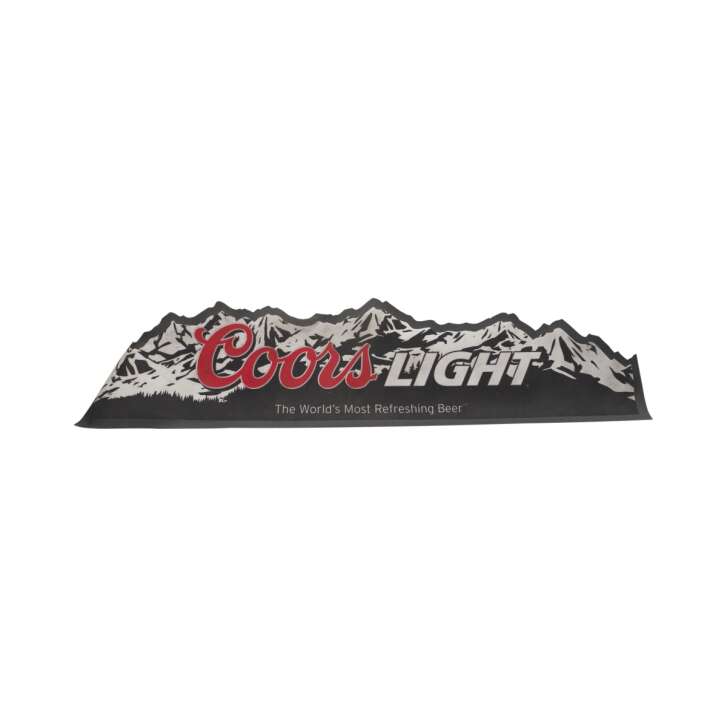 Coors Light Beer Bar Mat 88x21cm Alpine Shape Glasses Draining Mat Runner Bar Rubber