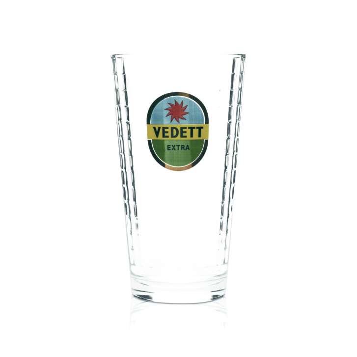 Vedett Beer Glass 0,33l Mug "Extra" Relief Glasses Beer Belgium Craft Pils 33cl