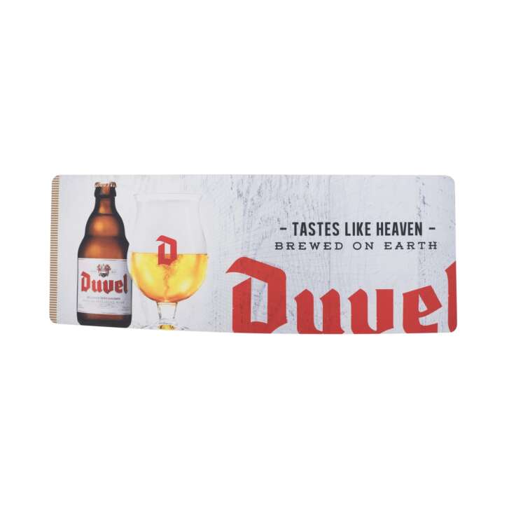 Duvel beer bar mat 59x22cm "Tastes Like Heaven" glass draining mat Runner Beer