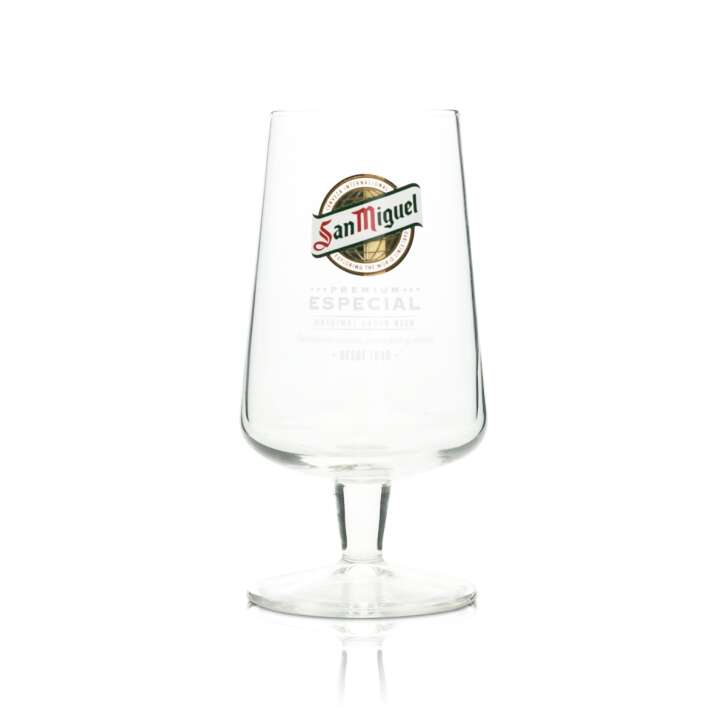 San Miguel Beer Glass 0,3l Goblet Especial 1890 Crisal Tulip Glasses Copas Beer