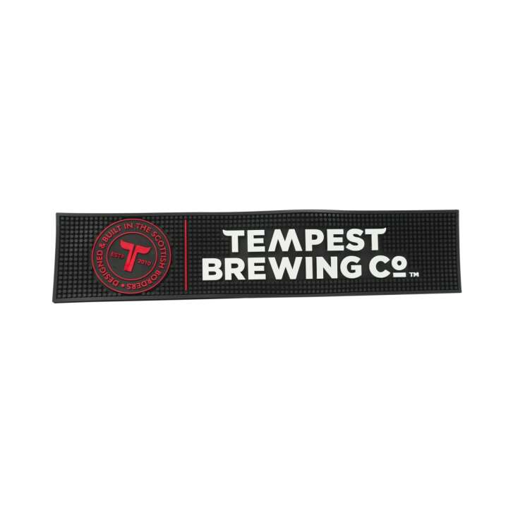 Tempest Brewing Co Beer Bar Mat 60x13 Glasses Draining Runner Anti Slip Mat
