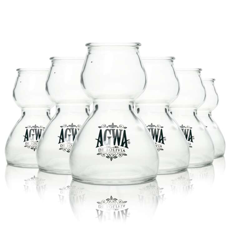 6x Agwa de Bolivia glass 0,3l tumbler Babco Long Bomb glasses carafe Longdrink RAR