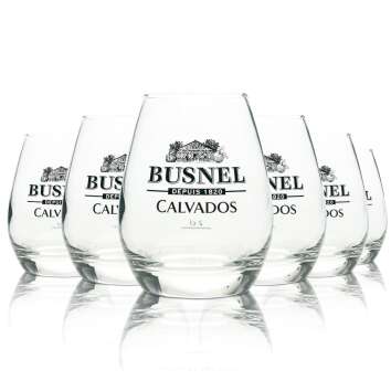 6x Busnel Calvados glass 0.2l Tumbler Nosing glasses...