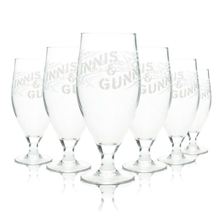 6x Innis & Gunn Beer Glass 0.5l Goblet Pint Craftbeer ARC IPA Glasses Scotland Crafted