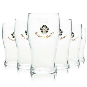 6x Samuel Smith Beer Glass 0,3l Mug 1/2 Pint Craftbeer...