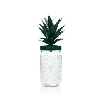 Malibu liqueur glass 0,4l plastic pineapple glasses with...