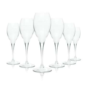 6x Pommery Champagne Glass 0.1l Flute Champagne Glasses...