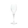 6x Pommery Champagne Glass 0.1l Flute Champagne Glasses Prosecco Flute Stemmed Glass Bar
