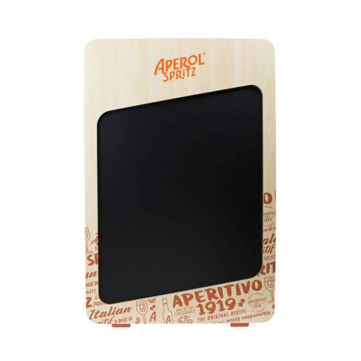 XL Aperol liqueur chalkboard customer stopper, wood, 67 x 95 cm, display stand, restaurant advertising
