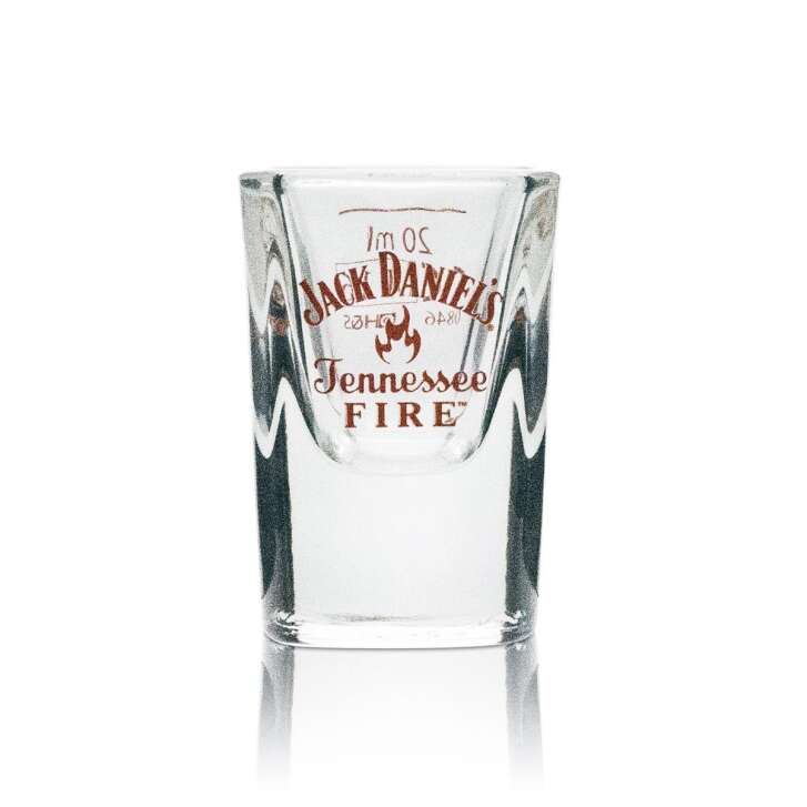 6x Jack Daniels Fire Shot Glasses 2cl Short Shot Glasses Whiskey Glasses Calibrated Gastronomy