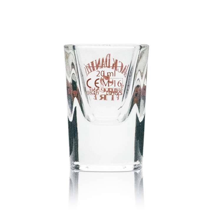 6x Jack Daniels Fire Shot Glasses 2cl Short Shot Glasses Whiskey Glasses Calibrated Gastronomy