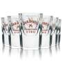 6x Jack Daniels Fire shot glass 2cl short tumbler whiskey glasses