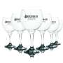 6x Brockmans Gin Glass 60cl Balloon Glass Black Glasses Tonic Coppa Longdrink Bar