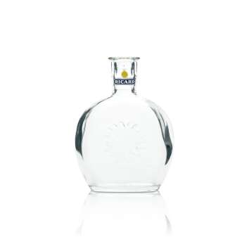 Ricard vase glass bottle shape relief 200ml carafe jug...
