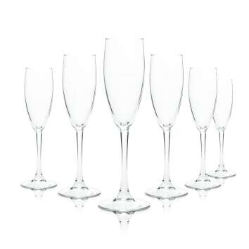 6x Torreblanca sparkling wine glass 0,1l flute Cava Rose...