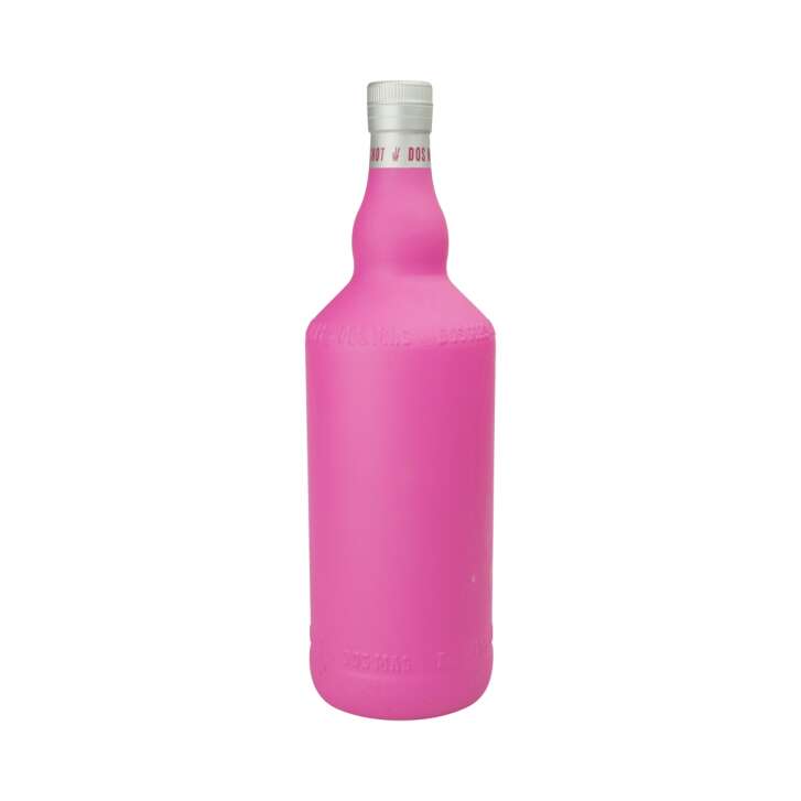 XL Dos Mas Liqueur Show Bottle 1.75 L Pink EMPTY Display Dummy Decorative Bottle Bar