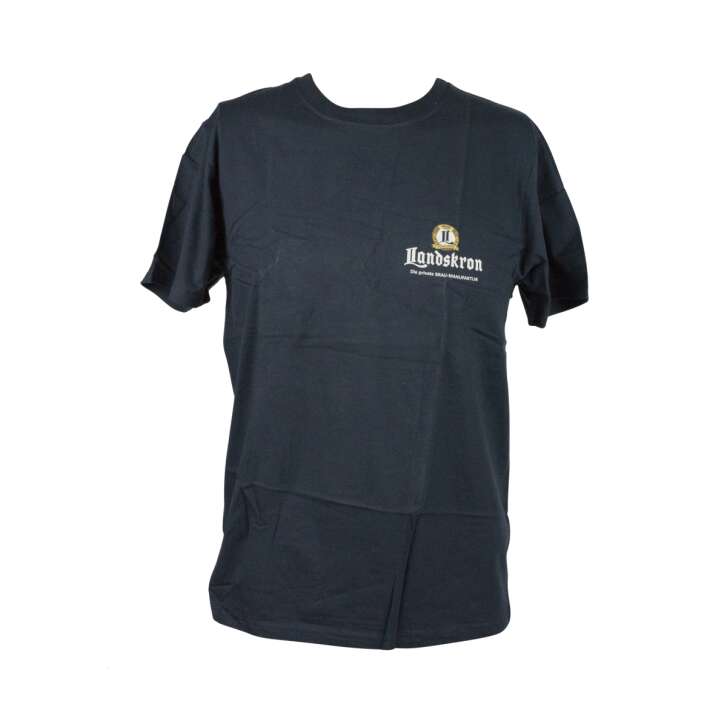 1 Landskorn Beer T-Shirt Men Size "S" Black Cotton new