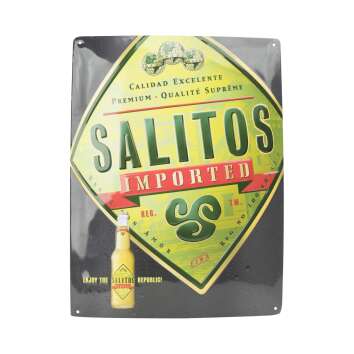 Salitos beer tin sign 40x30cm "Imported" black...
