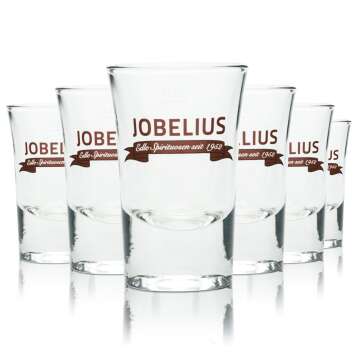 6x Jobelius Schnapps glass 2cl Stamper Shot glasses Short...