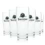 6x Benedictine Weissbräu Beer Glass 0.5l Willi Becher Light Sahm Glasses Pils Bar
