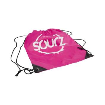 Sourz liqueur jute bag bag backpack festival travel pink...