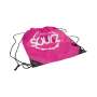 Sourz liqueur jute bag bag backpack festival travel pink pink bag backpack
