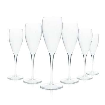 6x Louis Roederer champagne glass 0.1l flute goblet...