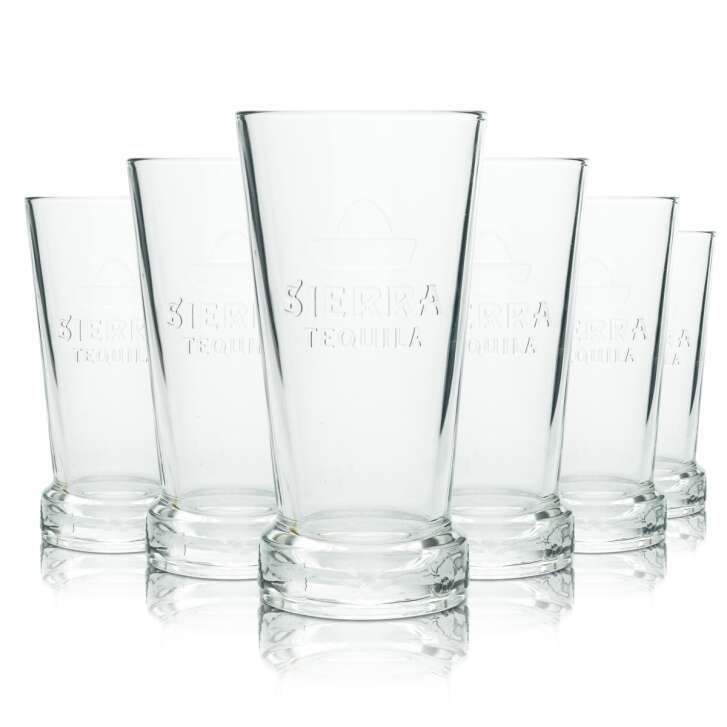 6x Sierra Tequila Glass 0.2l V-Cup Longdrink Cocktail Glasses Sunrise Gastro