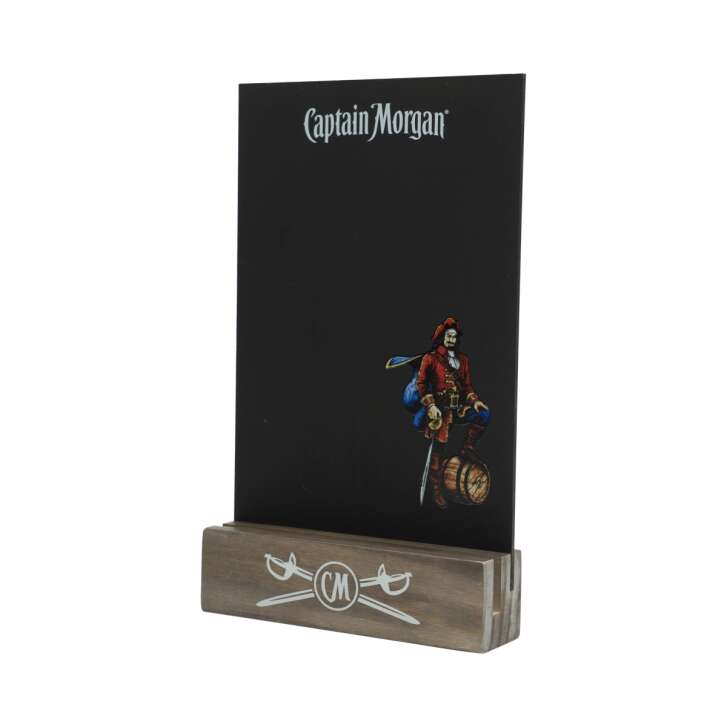 Captain Morgan table display menu card holder chalkboard restaurant pub