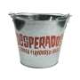 Desperados beer cooler bucket tin bucket ice bucket bar metal bar cans ice red silver