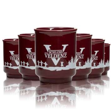 4x Castle Veldenz juice cup 0.2l mulled wine winter...